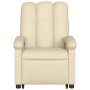 Sillón de masaje eléctrico reclinable elevable tela crema de , Sillones - Ref: Foro24-3204137, Precio: 316,60 €, Descuento: %