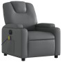 Sillón de masaje reclinable eléctrico cuero sintético gris de , Sillones - Ref: Foro24-3204426, Precio: 274,77 €, Descuento: %