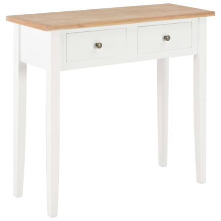 White wood dressing table console table 79x30x74 cm by vidaXL, Side tables - Ref: Foro24-280053, Price: 146,99 €, Discount: %