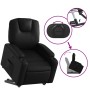 Sillón reclinable elevable cuero artificial negro de , Sillones - Ref: Foro24-3204430, Precio: 281,98 €, Descuento: %