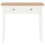 White wood dressing table console table 79x30x74 cm by vidaXL, Side tables - Ref: Foro24-280053, Price: 146,99 €, Discount: %