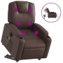 Brown synthetic leather electric lift massage chair by , Armchairs - Ref: Foro24-3204453, Price: 332,81 €, Discount: %