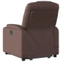 Sillón de masaje elevable eléctrico cuero sintético marrón de , Sillones - Ref: Foro24-3204453, Precio: 332,81 €, Descuento: %