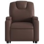 Sillón de masaje elevable eléctrico cuero sintético marrón de , Sillones - Ref: Foro24-3204453, Precio: 332,81 €, Descuento: %