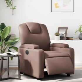 Brown Faux Leather Power Recliner by , Armchairs - Ref: Foro24-3204418, Price: 264,99 €, Discount: %