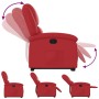 Sillón reclinable elevable cuero artificial rojo de , Sillones - Ref: Foro24-3204231, Precio: 357,99 €, Descuento: %