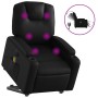 Sillón de masaje elevable eléctrico cuero sintético negro de , Sillones - Ref: Foro24-3204451, Precio: 327,69 €, Descuento: %