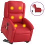 Sillón de majaje elevable eléctrico cuero artificial rojo de , Sillones - Ref: Foro24-3204252, Precio: 333,72 €, Descuento: %