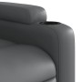 Sillón reclinable elevable eléctrico de cuero sintético gris de , Sillones - Ref: Foro24-3204447, Precio: 330,49 €, Descuento: %