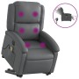 Gray synthetic leather electric lift massage chair by , Armchairs - Ref: Foro24-3204250, Price: 322,69 €, Discount: %