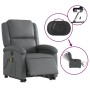 Gray synthetic leather electric lift massage chair by , Armchairs - Ref: Foro24-3204250, Price: 322,69 €, Discount: %