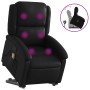 Black Artificial Leather Foot Massage Recliner by , Armchairs - Ref: Foro24-3204233, Price: 270,48 €, Discount: %