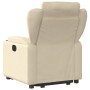 Sillón reclinable elevable de tela color crema de , Sillones - Ref: Foro24-3204491, Precio: 282,29 €, Descuento: %