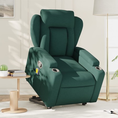 Dark Green Fabric Reclining Foot Massage Chair by , Armchairs - Ref: Foro24-3204500, Price: 305,05 €, Discount: %