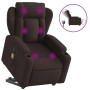 Sillón masaje eléctrico reclinable elevable tela marrón oscuro de , Sillones - Ref: Foro24-3204523, Precio: 344,79 €, Descuen...