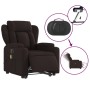 Sillón masaje eléctrico reclinable elevable tela marrón oscuro de , Sillones - Ref: Foro24-3204523, Precio: 344,79 €, Descuen...