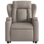 Sillón eléctrico reclinable elevable de tela gris taupe de , Sillones - Ref: Foro24-3204514, Precio: 330,92 €, Descuento: %