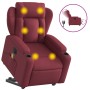 Sillón de masaje elevable eléctrico tela rojo tinto de , Sillones - Ref: Foro24-3204521, Precio: 348,53 €, Descuento: %