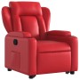 Sillón reclinable elevable cuero artificial rojo de , Sillones - Ref: Foro24-3204549, Precio: 289,35 €, Descuento: %