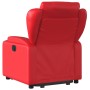 Sillón reclinable elevable cuero artificial rojo de , Sillones - Ref: Foro24-3204549, Precio: 289,35 €, Descuento: %