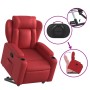 Sillón reclinable elevable cuero artificial rojo de , Sillones - Ref: Foro24-3204549, Precio: 289,35 €, Descuento: %