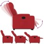 Sillón reclinable elevable cuero artificial rojo de , Sillones - Ref: Foro24-3204549, Precio: 289,35 €, Descuento: %