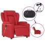 Sillón de masaje reclinable eléctrico de cuero artificial rojo de , Sillones - Ref: Foro24-3204542, Precio: 285,52 €, Descuen...