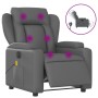 Gray synthetic leather electric reclining massage chair by , Armchairs - Ref: Foro24-3204540, Price: 295,58 €, Discount: %