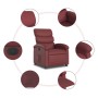 Sillón reclinable eléctrico de cuero sintético rojo tinto de , Sillones - Ref: Foro24-3204030, Precio: 254,61 €, Descuento: %