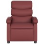 Sillón reclinable eléctrico de cuero sintético rojo tinto de , Sillones - Ref: Foro24-3204030, Precio: 254,61 €, Descuento: %