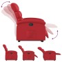 Sillón reclinable elevable cuero artificial rojo de , Sillones - Ref: Foro24-3204045, Precio: 274,83 €, Descuento: %