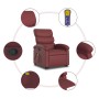 Sillón reclinable de masaje de pie cuero artificial rojo tinto de , Sillones - Ref: Foro24-3204051, Precio: 270,56 €, Descuen...