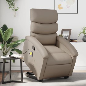 Cappuccino artificial leather foot massage recliner by , Armchairs - Ref: Foro24-3204053, Price: 291,21 €, Discount: %