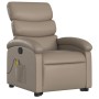 Cappuccino artificial leather foot massage recliner by , Armchairs - Ref: Foro24-3204053, Price: 307,16 €, Discount: %