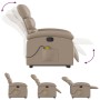 Cappuccino artificial leather foot massage recliner by , Armchairs - Ref: Foro24-3204053, Price: 307,16 €, Discount: %