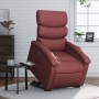 Sillón elevable eléctrico cuero artificial rojo tinto de , Sillones - Ref: Foro24-3204058, Precio: 314,15 €, Descuento: %