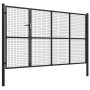 Anthracite gray steel garden gate 350x150 cm by vidaXL, garden gates - Ref: Foro24-144325, Price: 572,77 €, Discount: %