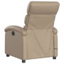 Cappuccino Synthetic Leather Electric Massage Recliner by , Armchairs - Ref: Foro24-3204039, Price: 288,51 €, Discount: %