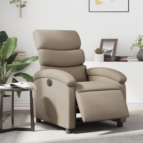 Cappuccino Faux Leather Power Recliner by , Armchairs - Ref: Foro24-3204032, Price: 261,99 €, Discount: %