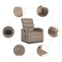 Sillón reclinable eléctrico de cuero sintético color capuchino de , Sillones - Ref: Foro24-3204032, Precio: 266,87 €, Descuen...