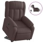 Sillón eléctrico reclinable elevable de tela marrón oscuro de , Sillones - Ref: Foro24-3205345, Precio: 431,47 €, Descuento: %