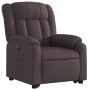 Sillón eléctrico reclinable elevable de tela marrón oscuro de , Sillones - Ref: Foro24-3205345, Precio: 431,47 €, Descuento: %