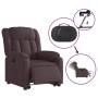 Sillón eléctrico reclinable elevable de tela marrón oscuro de , Sillones - Ref: Foro24-3205345, Precio: 431,47 €, Descuento: %