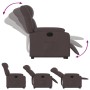 Sillón eléctrico reclinable elevable de tela marrón oscuro de , Sillones - Ref: Foro24-3205345, Precio: 431,47 €, Descuento: %