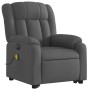 Sillón de masaje eléctrico reclinable elevable tela gris oscuro de , Sillones - Ref: Foro24-3205353, Precio: 330,57 €, Descue...