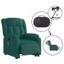 Sillón masaje eléctrico reclinable elevable tela verde oscuro de , Sillones - Ref: Foro24-3205358, Precio: 367,66 €, Descuent...