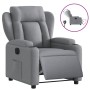 Sillón reclinable eléctrico tela gris claro de , Sillones - Ref: Foro24-3204458, Precio: 268,43 €, Descuento: %