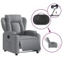 Sillón reclinable eléctrico tela gris claro de , Sillones - Ref: Foro24-3204458, Precio: 268,43 €, Descuento: %