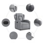 Sillón reclinable eléctrico tela gris claro de , Sillones - Ref: Foro24-3204458, Precio: 268,43 €, Descuento: %