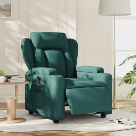 Sillón reclinable eléctrico tela verde oscuro de , Sillones - Ref: Foro24-3204464, Precio: 269,61 €, Descuento: %